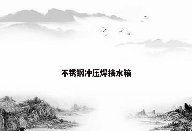 不锈钢冲压焊接水箱