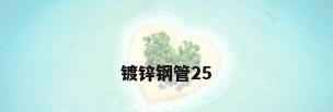 镀锌钢管25