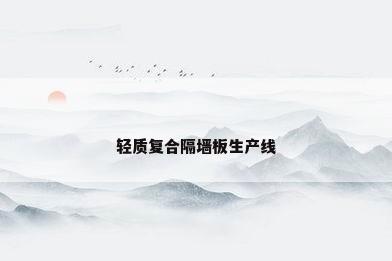 轻质复合隔墙板生产线