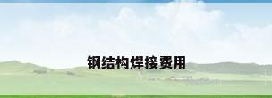 钢结构焊接费用
