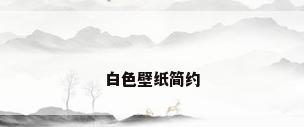 白色壁纸简约