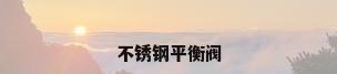 不锈钢平衡阀