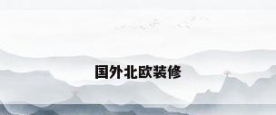 国外北欧装修