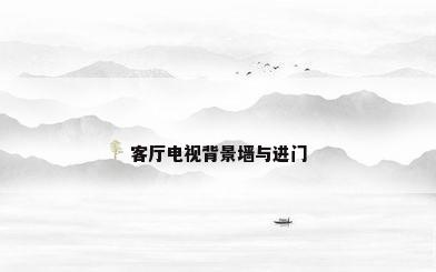客厅电视背景墙与进门