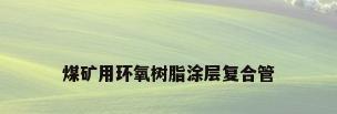 煤矿用环氧树脂涂层复合管
