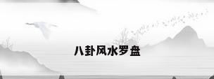 八卦风水罗盘