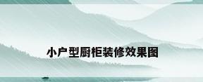 小户型厨柜装修效果图