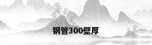 钢管300壁厚
