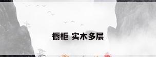 橱柜 实木多层