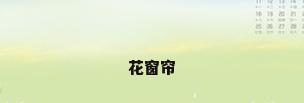 花窗帘
