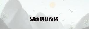 湖南钢材价格
