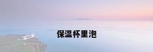保温杯里泡