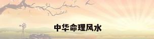 中华命理风水
