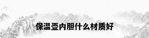 保温壶内胆什么材质好