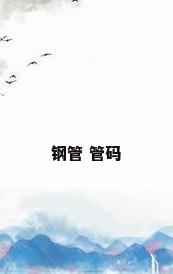 钢管 管码