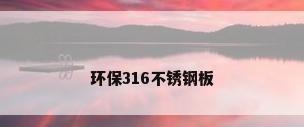 环保316不锈钢板