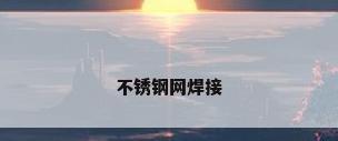 不锈钢网焊接