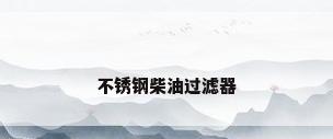 不锈钢柴油过滤器