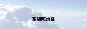 家装防水漆