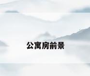 公寓房前景