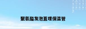 聚氨酯发泡直埋保温管