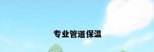 专业管道保温