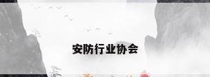 安防行业协会