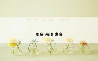 厨房 吊顶 高度
