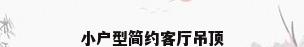 小户型简约客厅吊顶