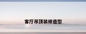 客厅吊顶装修造型