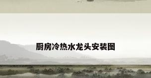 厨房冷热水龙头安装图