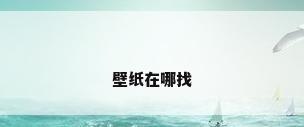 壁纸在哪找