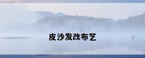 皮沙发改布艺