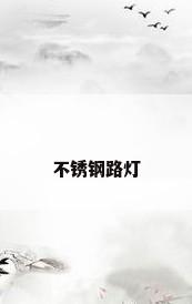 不锈钢路灯