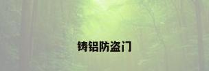 铸铝防盗门
