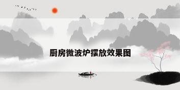 厨房微波炉摆放效果图