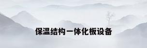 保温结构一体化板设备