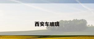 西安车玻璃