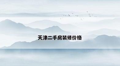 天津二手房装修价格