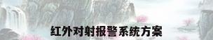 红外对射报警系统方案