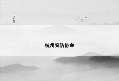 杭州安防协会