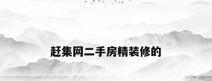 赶集网二手房精装修的
