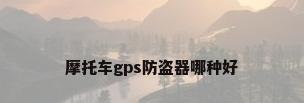 摩托车gps防盗器哪种好
