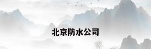 北京防水公司