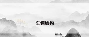 车锁结构
