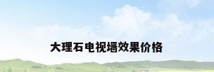 大理石电视墙效果价格