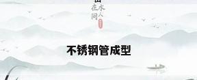 不锈钢管成型