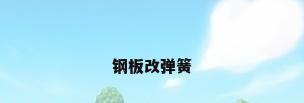 钢板改弹簧