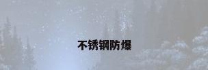 不锈钢防爆