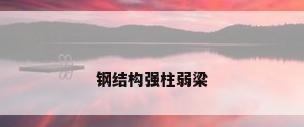 钢结构强柱弱梁